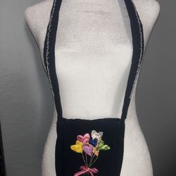 Embroidered Crossbody Pouch