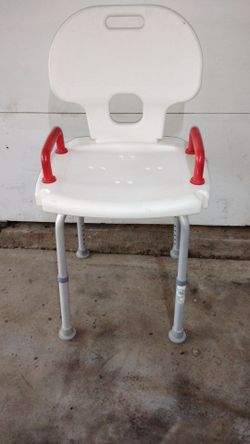 Like New Shower Chair with Back and Armrests (adjustable)