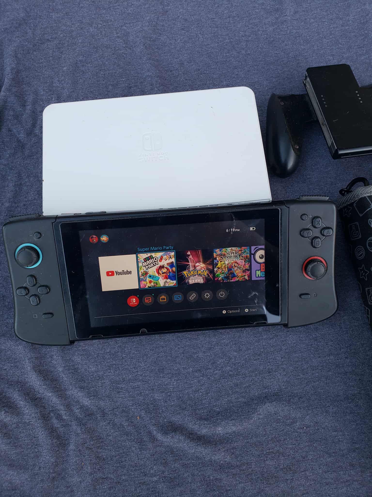 Regular Nintendo switch V2 128GB With Games installed bought games Mario & Pokémon Games installed. With dock, case & charger $200! Extra is extra $$$