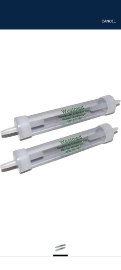 27-Pack Westmed #0221 Disposable Oxygen in-Line Water Traps for Condensation Collection in O2 Tubing

