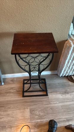 Wine glass table