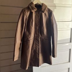 Baccini Faux Leather Coat