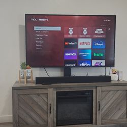 55" 4k TCL Roku TV with Stand