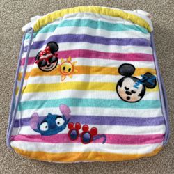 Disney Minnie And Micky Bag Towel 29” X 59” 