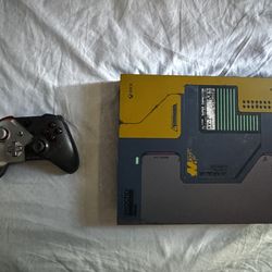 Used Microsoft Xbox One X 1TB Cyberpunk 2077 Edition With Controller And HDMI