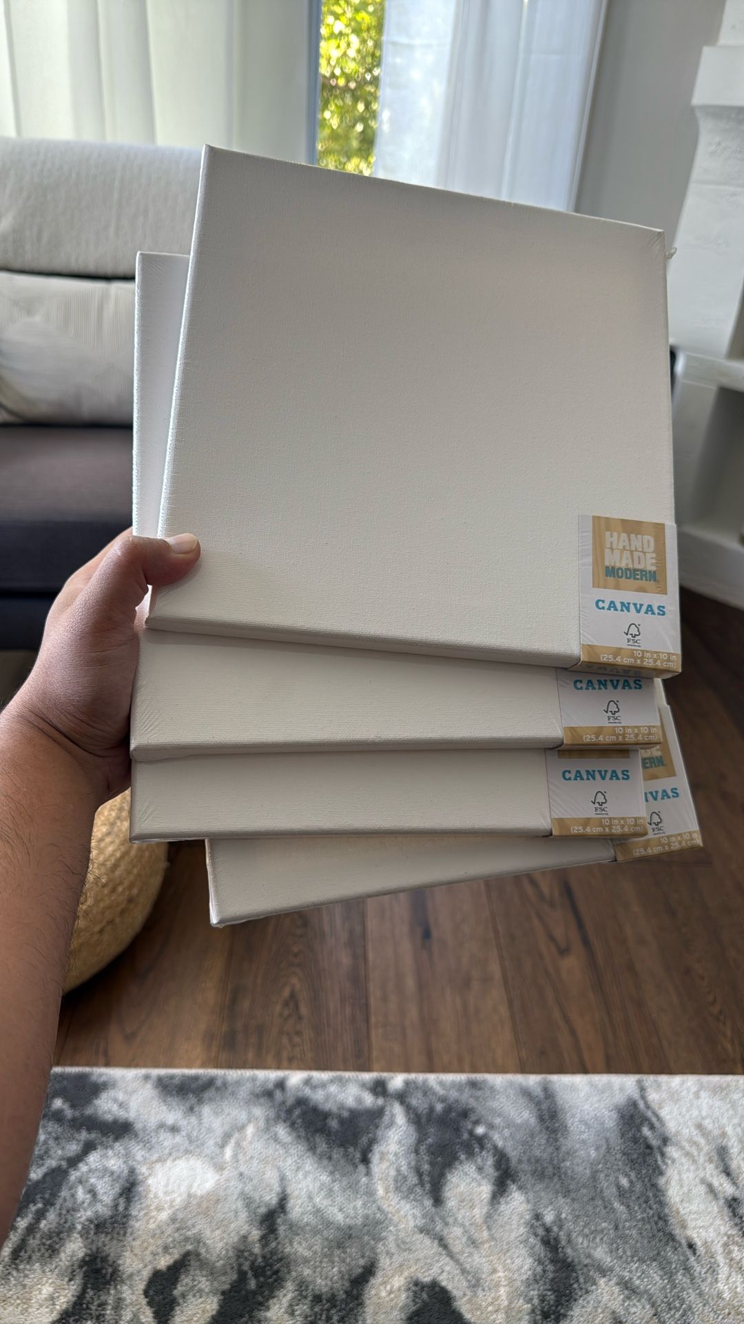 Set Of 4 Stretched Canvas