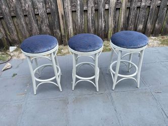 3 Stools 26”H in Good Condition $40 Firm on Price