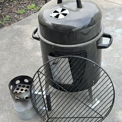 Weber Style Charcoal Bullet Smoker BBQ Grill with chimney