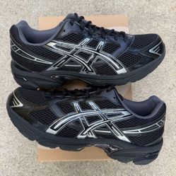 Asics Gel-1130 Black Pure Silver 9M 9.5M 10M 10.5M 11M 12M