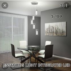 New Artika Essence 5 Light Integrated Led  Pendant 