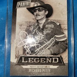 Richard Petty Singed Card