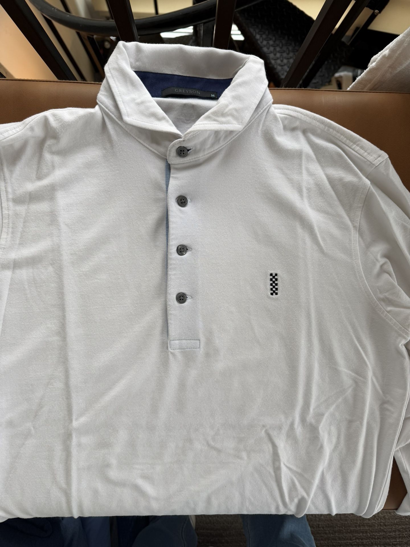 The Bridge Greyson Long Sleeve Polo Size M