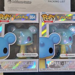 Funko Pop Lapras Pearlescent Pokémon Center Exclusive  Figure Pop Games #846 New