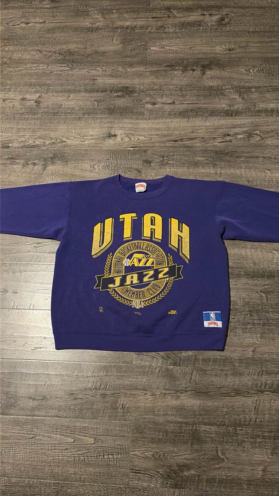 Utah Jazz Vintage Basketball Crewneck