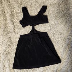 Girls Black Bathing Suit Cover Up Size 8