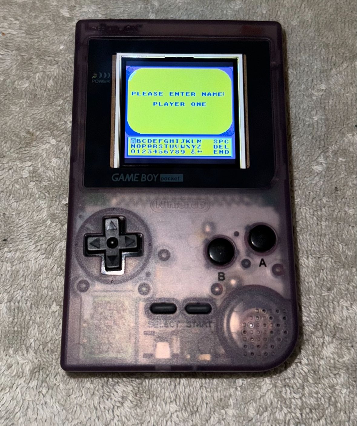 CLEAR NINTENDO GAMEBOY POCKET LITE HANDHELD