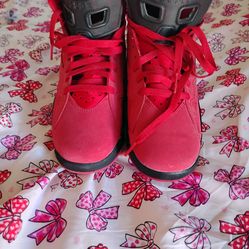RARE JORDANS RED SUEDE 6.5Y