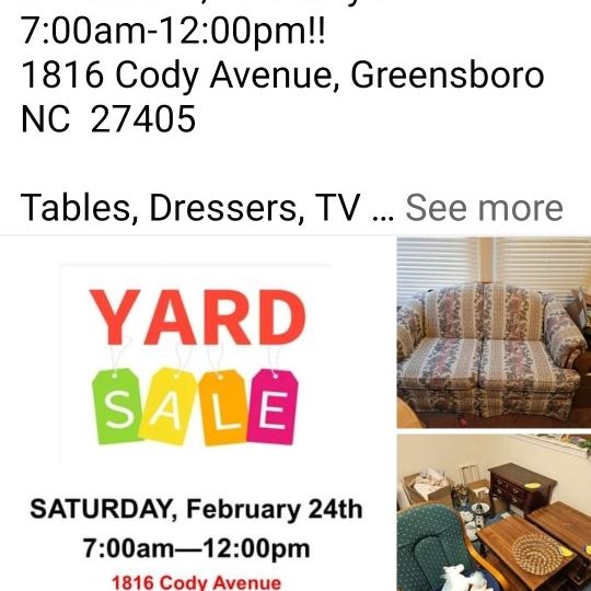 Yard Sale TODAY!