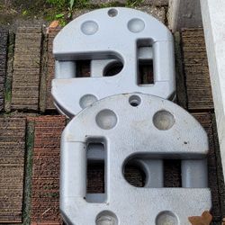 'FOUR' Annaiyah 22lb Cast Iron Canopy Tent Weight Plates