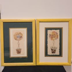 Vintage Imported Madagascar Sun Dried Pressed Art 