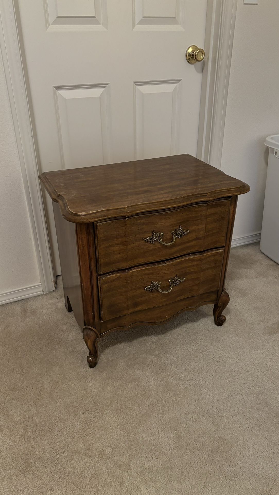 Vintage Wood Nightstand