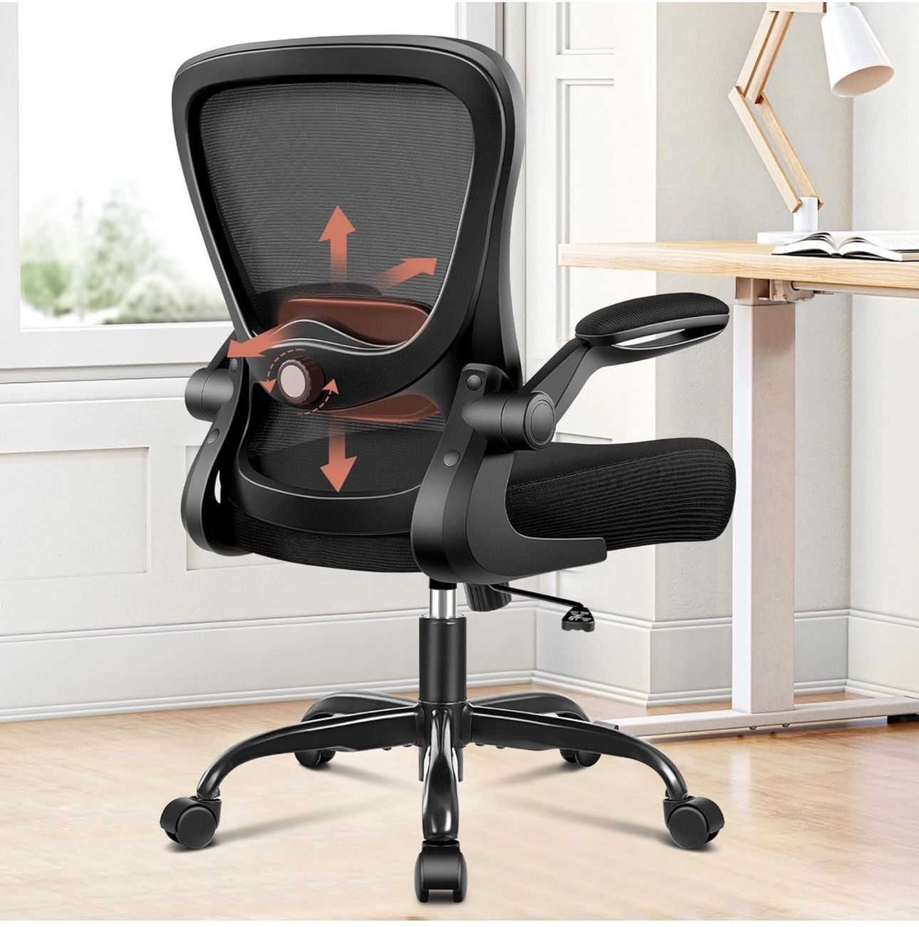 KERDOM Office Chair, Ergonomic Desk Chair with Adjustable Lumbar ...