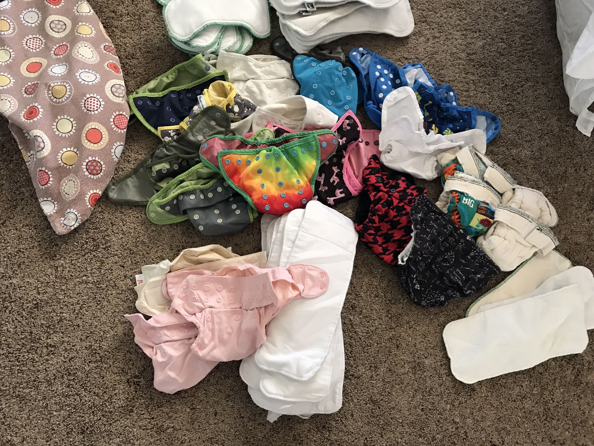 Cloth diaper lot! Best bottoms, Flip, BumGenius, Imagine newborn, PlanteWise wet bag