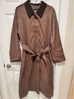 New Cord Collar Trench Coat