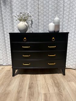 Matte black dresser