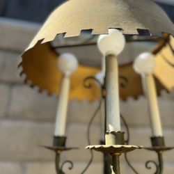 Vintage Hanging Light Gold Chandelier