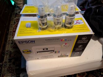 Epson EcoTank ET-2760 Printer Used - Bonus: 3x Epson 520 Black Ink Refills