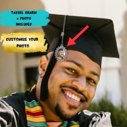 Personalized Your Tassel Photo Charm