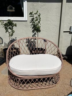 All Weather Wicker Bench