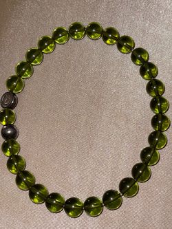 Genuine Moldavite Bracelet with Sterling Silver