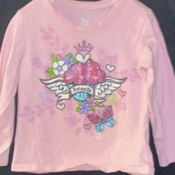 Baby & Toddler Girls Size 3T Glitter Long Sleeve Tee