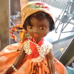 VERY LARGE VERY OLD VINTAGE SLEEPY EYED DOLL 