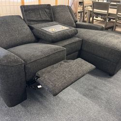 Black Sectional Recliner 