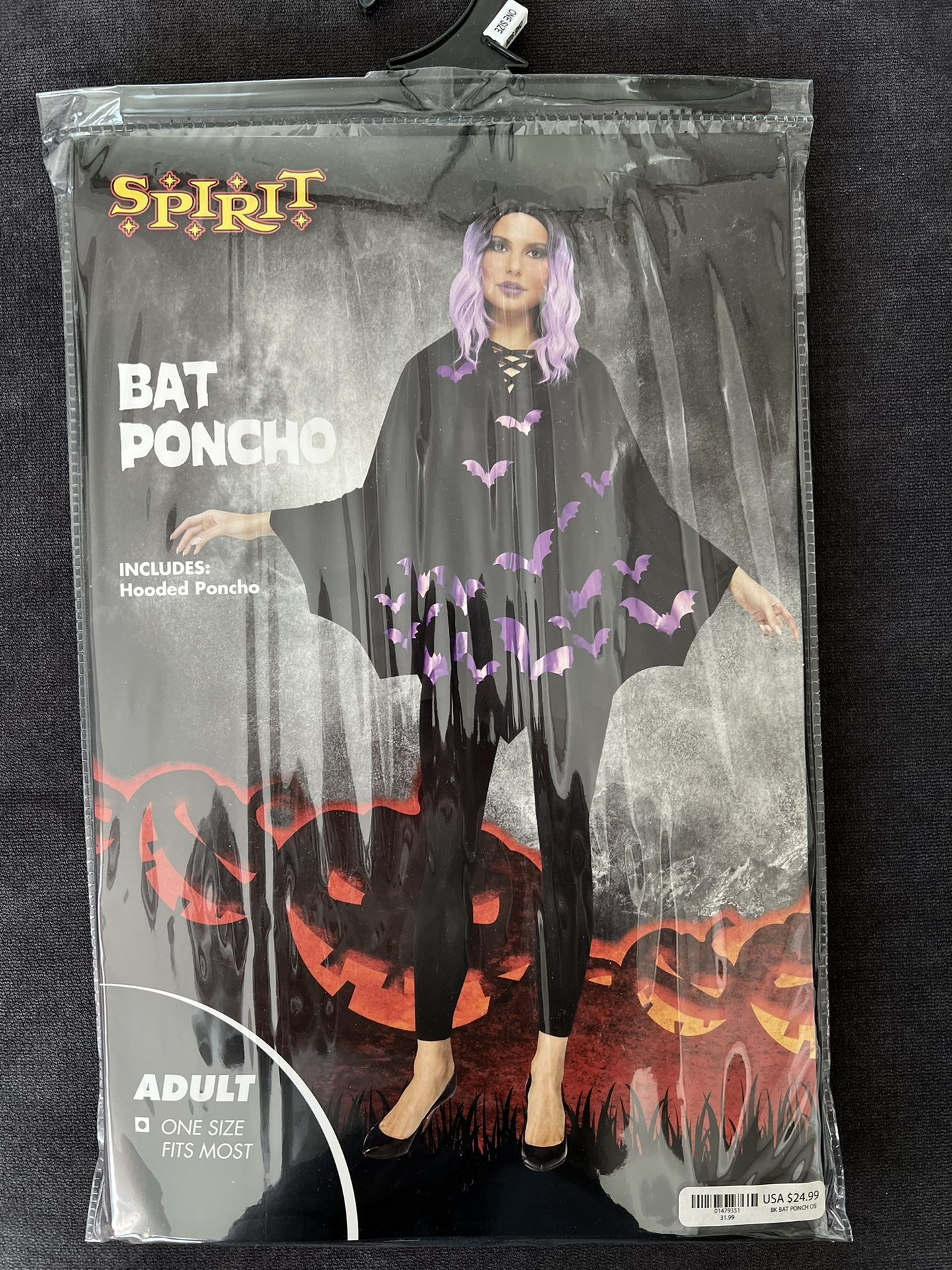 Halloween Poncho Bat From Spirit
