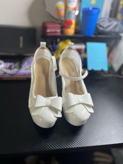 White Girls Mary Jane Dress Shoes