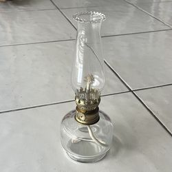 Mini Vintage Glass Oil Lamp