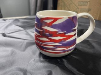 Starbucks 2016 Demi Red & Purple Watercolor Swirl 12 Fl Oz Coffee Mug Christmas