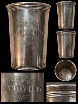Vintage 1967 Kentucky Derby Mint Julep Cup – William Kendrick 93rd Running 🐴