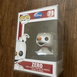 Funko pop The Nightmare Before Christmas Zero #71 With plastic protective case 