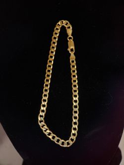 925 Gold-Plated Cuban Bracelet – 8” | 4.4mm