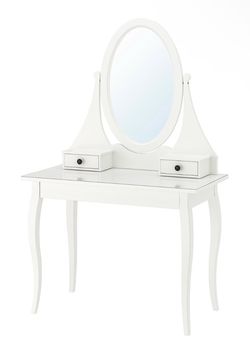 Dressing table with mirror