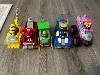 Paw patrol pups and cars