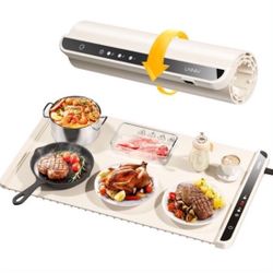 Brand New LNNIW Warming Mat For Food,Food Warming Mat,Electric Warming Tray For Buffets Party And Home Daily Use,Heating Fastly In 10s,Portable Design