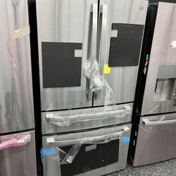 GE Profile 4 Door Stainless Steel Refrigerator 29 Cubic Feet 