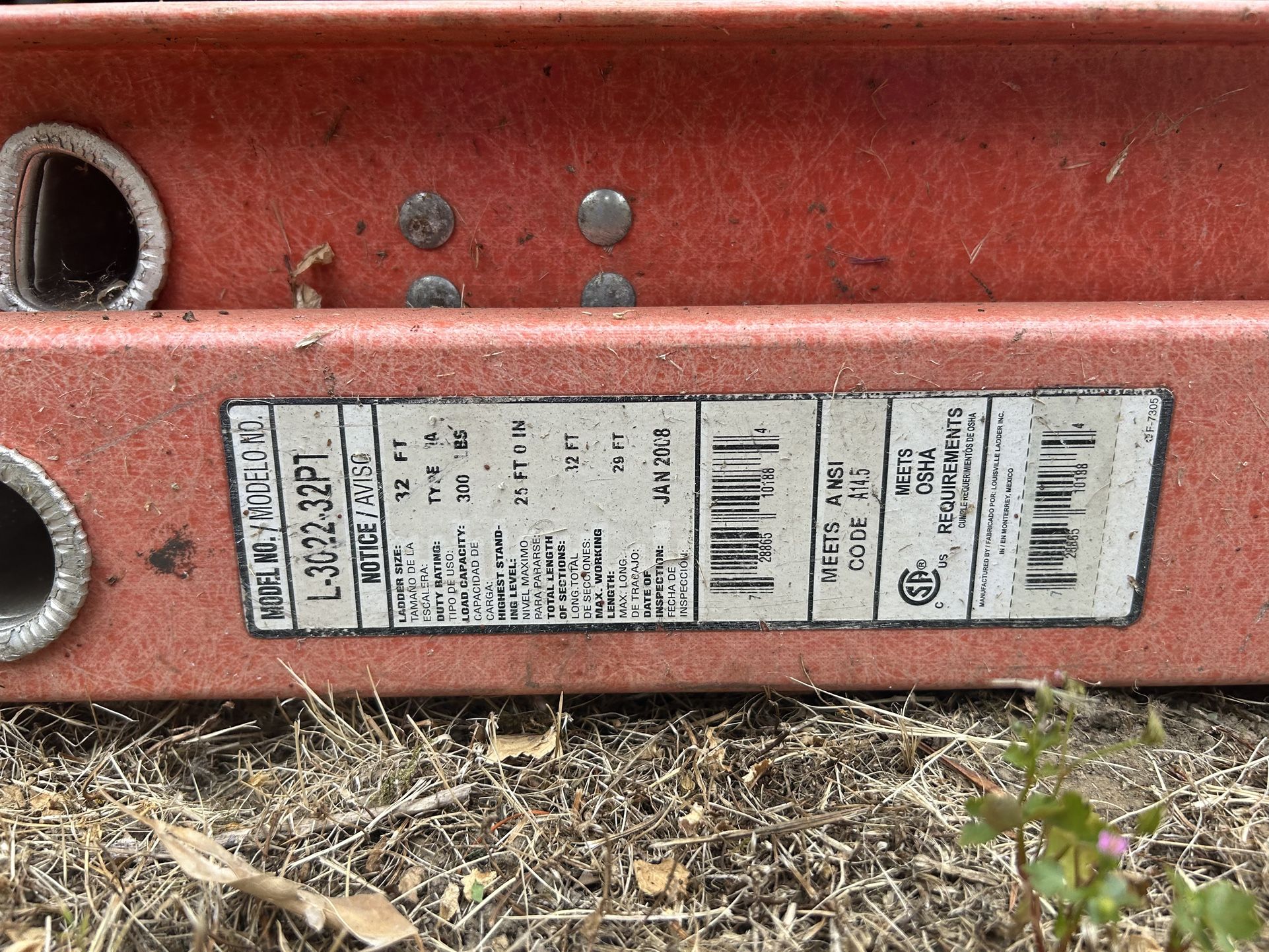 Pittsburgh 32 Foot Ladder
