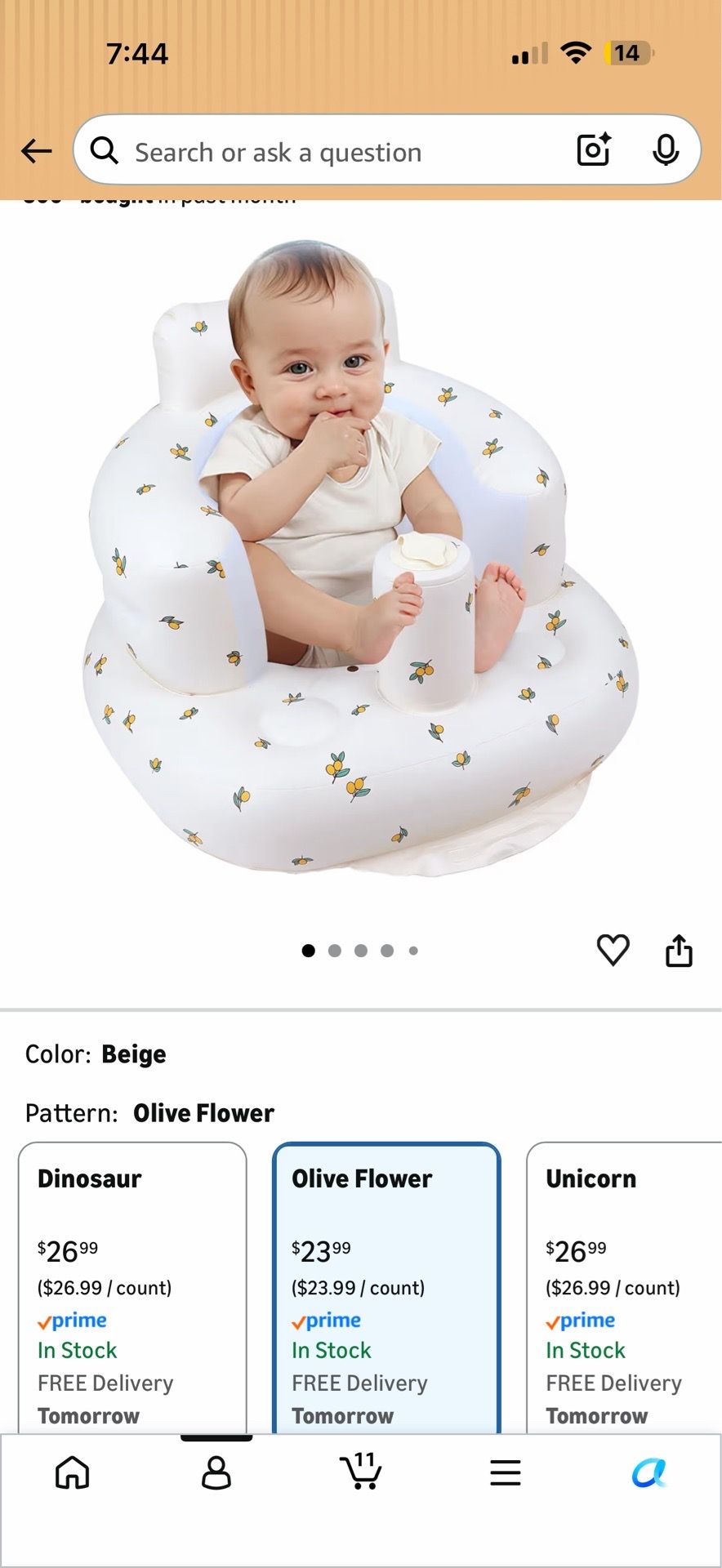 Inflatable Baby Seat for Babies